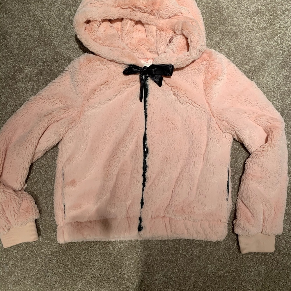Pink Fur crop style jacket - Picture 2 of 4